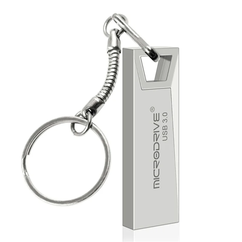 MICRODRIVE 32GB Metal U-disk High Speed Computer Laptop USB 3.0 Flash Drive - Silver