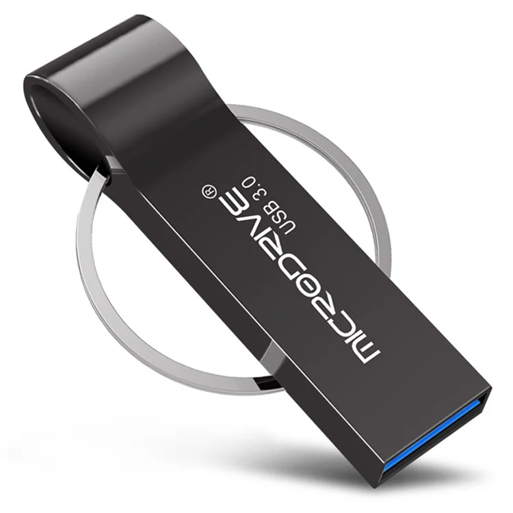 MICRODRIVE 16GB USB 3.0 Memory Stick Portable Metal Flash Drive Thumb Drive - Black