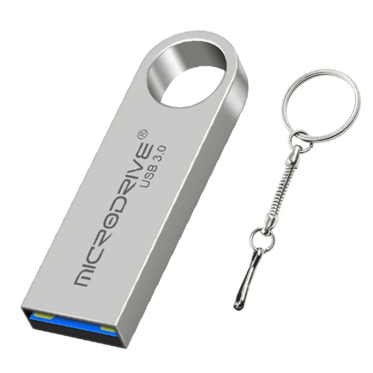 MICRODRIVE E9 128GB Metal U-disk High Speed USB 3.0 Computer Flash Drive - Grey