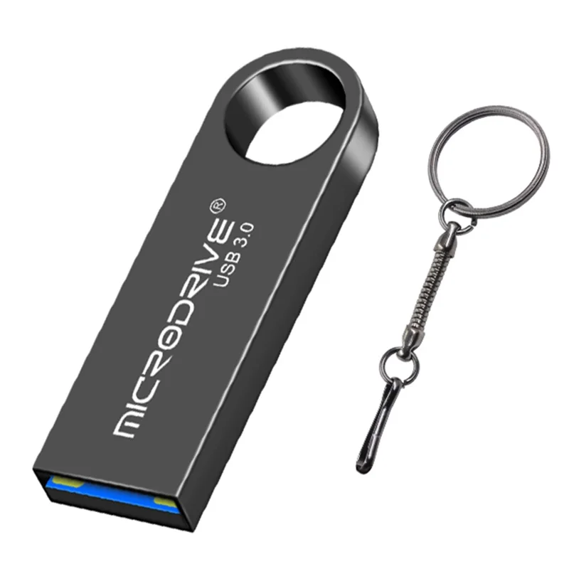 MICRODRIVE E9 128GB Metal U-disk High Speed USB 3.0 Computer Flash Drive - Black