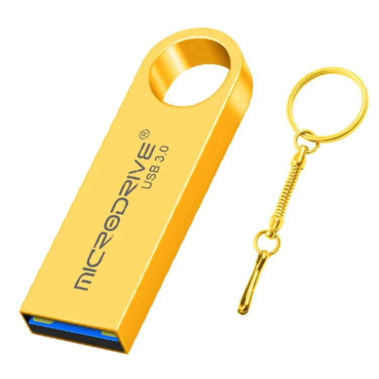 Microdrive E9 32GB Metal U-disk de Alta Velocidade USB 3.0 Stick Para Computador - Ouro