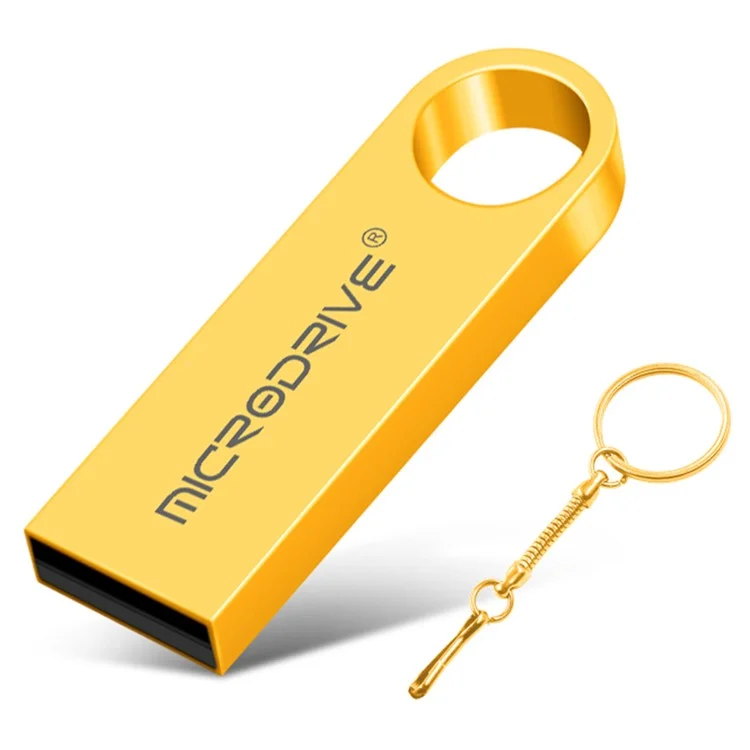 MICRODRIVE E9 64GB U-disk Metallo USB 2.0 Memory Stick per Computer Laptop - Oro