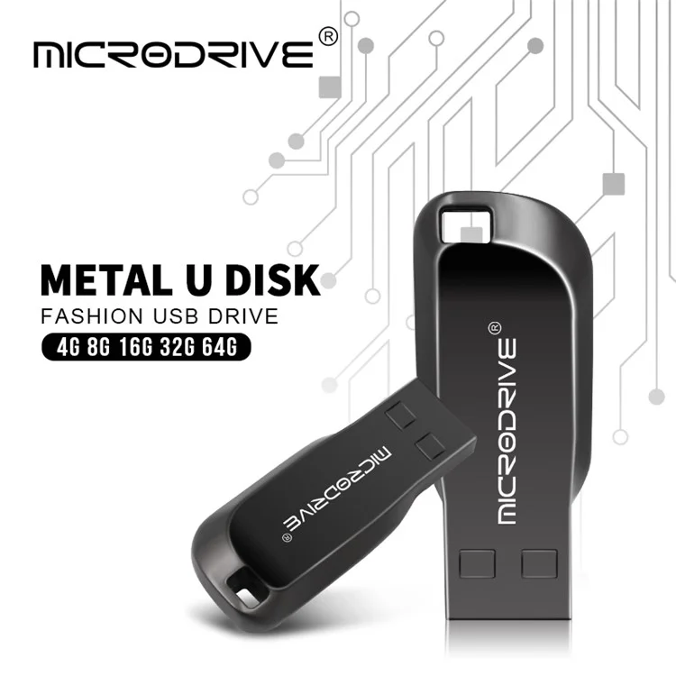 MICRODRIVE CZ50 4GB Data Storage USB 2.0 Flash Thumb Drive U Disk - Black