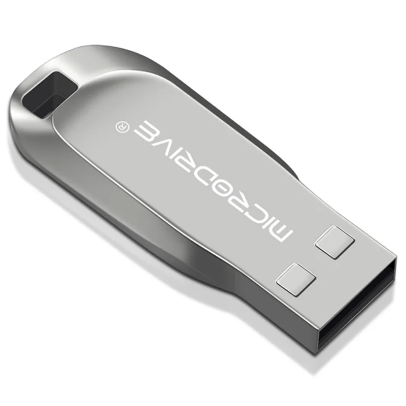 MICRODRIVE CZ50 32GB Waterproof USB 2.0 Flash Drive U Disk Data Thumb Stick - Silver