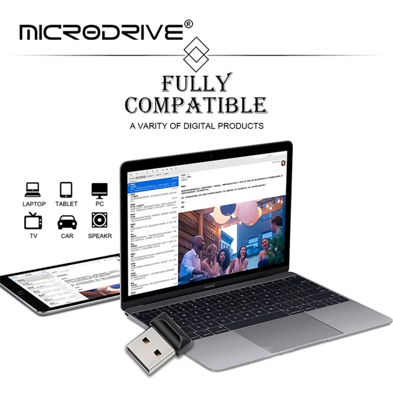 MICRODRIVE 128GB Minidrive Unità di archiviazione dati USB 2.0 Flash Drive 