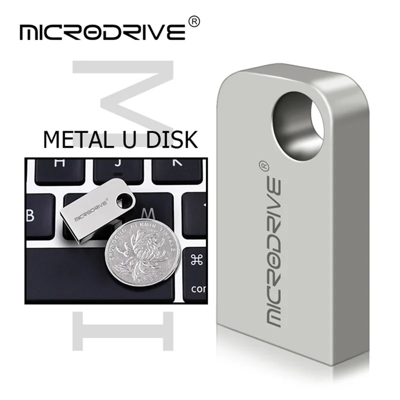 MICRODRIVE 16G Unità flash USB in metallo Stick Laptop USB 2.0 Flash Drive
