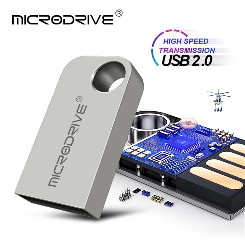 MICRODRIVE 16G Unità flash USB in metallo Stick Laptop USB 2.0 Flash Drive