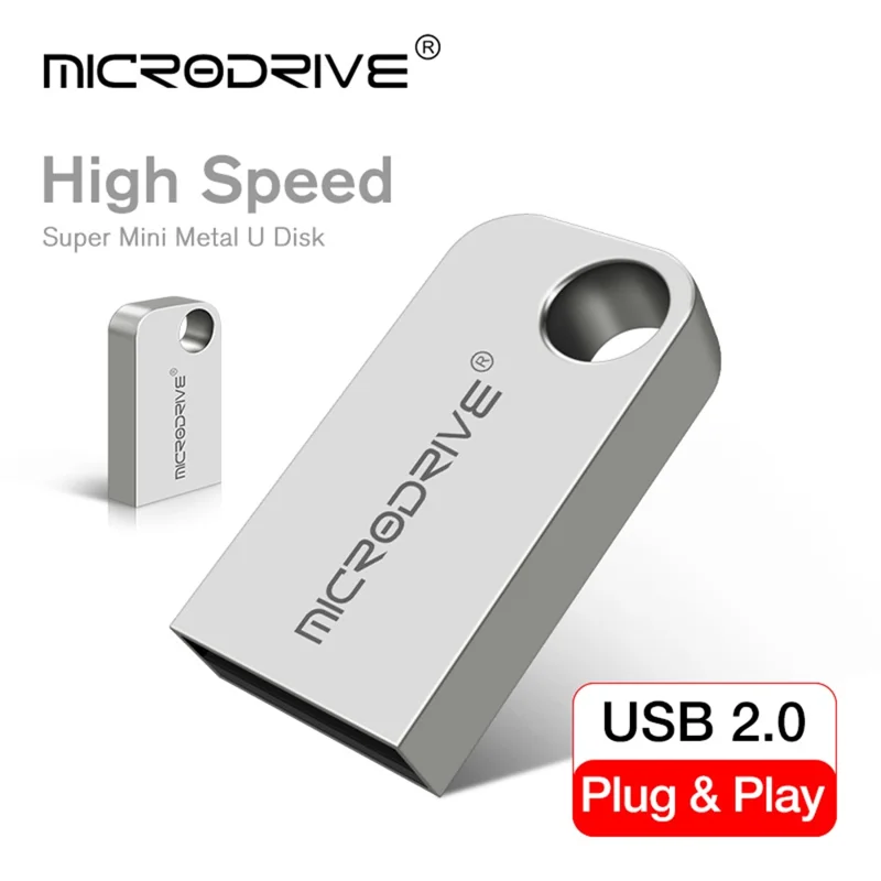 MICRODRIVE 16G Unità flash USB in metallo Stick Laptop USB 2.0 Flash Drive