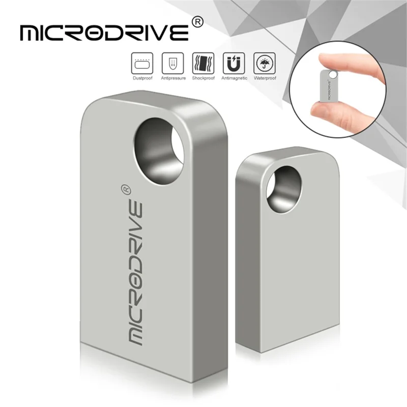 MICRODRIVE 16G Unità flash USB in metallo Stick Laptop USB 2.0 Flash Drive