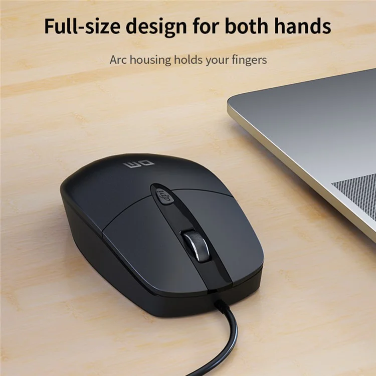 DM K5 1,5 м USB проводная мышь 1000/1200/1600 DPI, регулируемая мышь для ПК, ноутбука