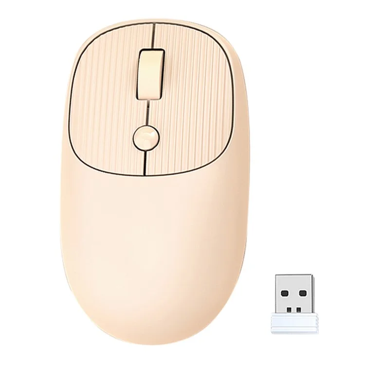 T-WOLF X6 800 / 1200 / 2400 DPI Souris sans fil ergonomique réglable pour ordinateur portable PC - Khaki