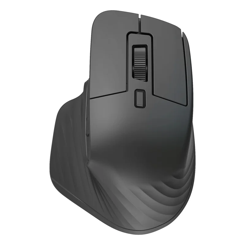 HXSJ T16 Wireless Bluetooth-compatible Mouse 2 Modes (Bluetooth-compatible + 2.4Ghz) 4800 DPI Silent Computer Mouse - Black