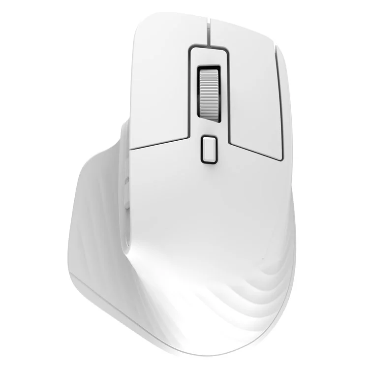 HXSJ T16 Wireless Bluetooth-compatible Mouse 2 Modes (Bluetooth-compatible + 2.4Ghz) 4800 DPI Silent Computer Mouse - White