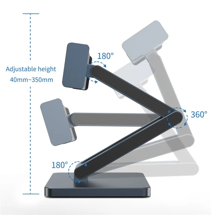 WIWU AH801 per iPad da 13 pollici Supporto per tablet in lega di alluminio pieghevole con hub USB