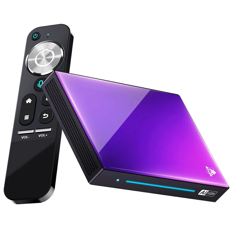 H96 Max M9 Set Top Box Android 14.0 8GB RAM 128GB ROM WiFi6 1000M LAN BT5.4 TV Box - EU Plug