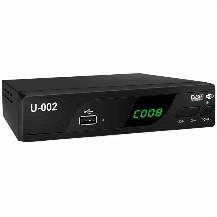 H.264 DVB-T2 U-002 WiFi TV Box Smart 1080P TV Box - US Plug