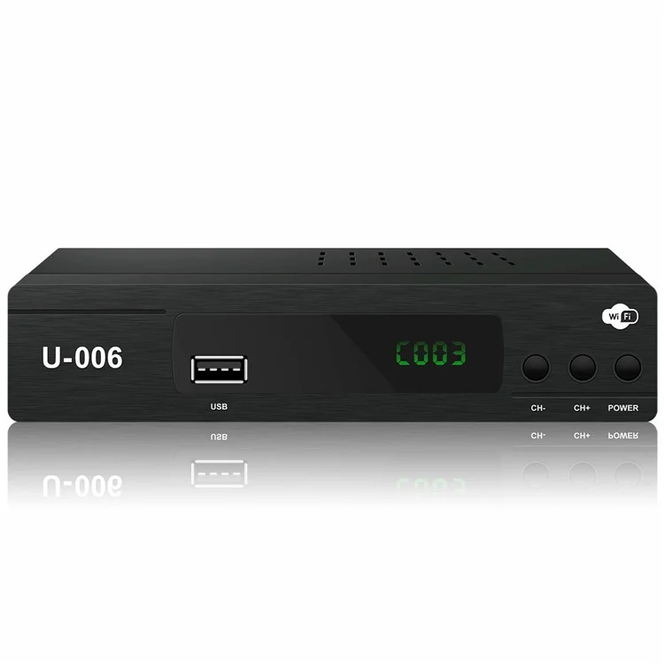 ISDB-T STB U-006 Home Smart TV Box Sunplus 1508C 1080P WiFi Set Top Box Media Player - US Plug