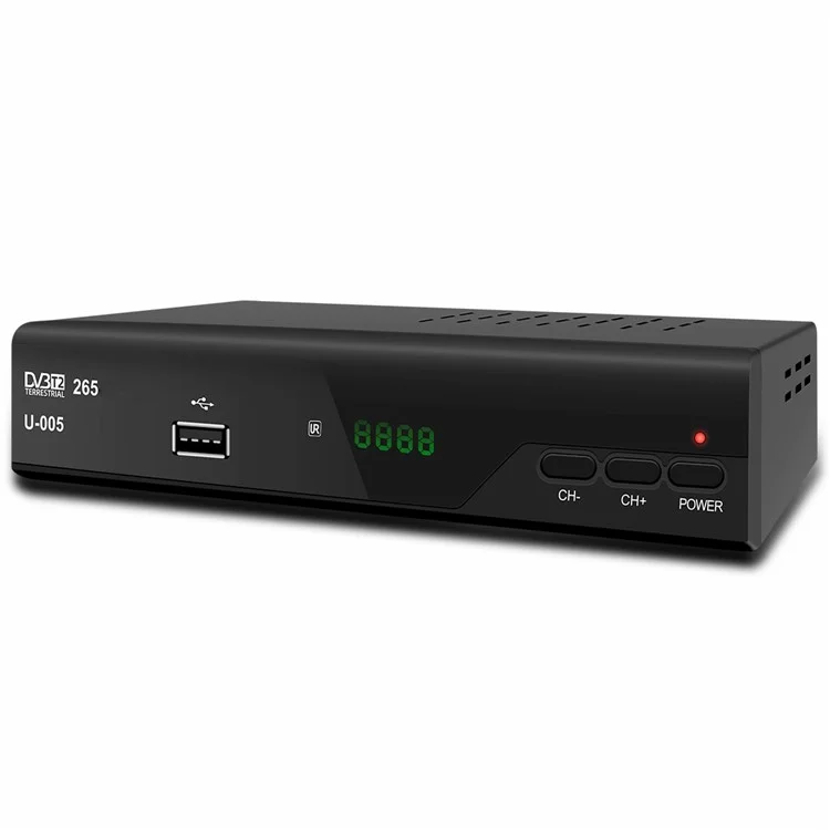 H265 DVB-T2 U-005 512MB 10Bit Smart Home TV Set-Top Box 1080P HD WiFi Media Player - Enchufe de EE. UU.
