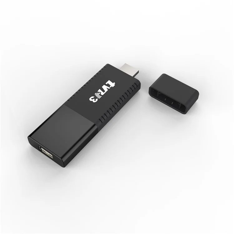 TVR3 Android 13 Streaming Smart TV Stick Quad Core Cortex A53 Support 4K H.265 Netflix Youtube, 1+8GB