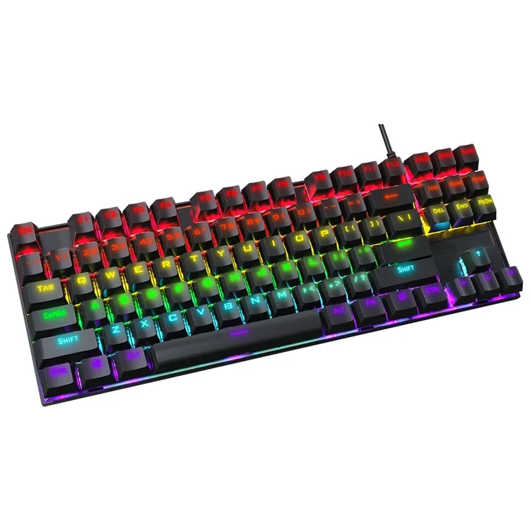 Клавиатура с подсветкой T-WOLF T18 USB Wired с 87 клавишами для компьютерных игр
