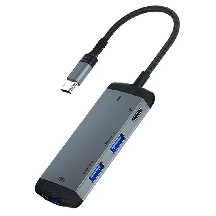 MH375 Адаптер-разветвитель с Type-C на 3xUSB3.0 + аудио порт Type-C