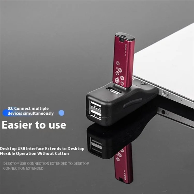 HUB19 Duckbill Form Mini USB Splitter 4-port USB Hub Extender, USB3.0x1 + USB2.0x3
