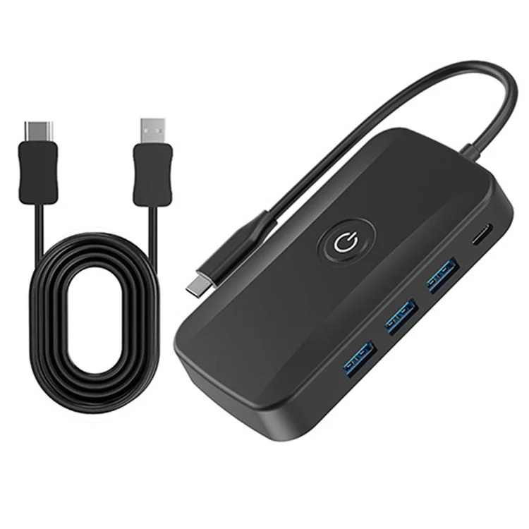 FX-2330 5-in-1 Type-C Hub with PD Charging, 3 USB 3.0 Ports, and 2K UHD Wireless HD