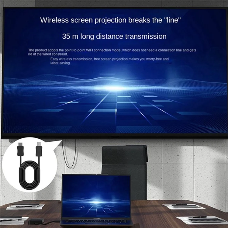 FX-2330 5-in-1 Type-C Hub with PD Charging, 3 USB 3.0 Ports, and 2K UHD Wireless HD