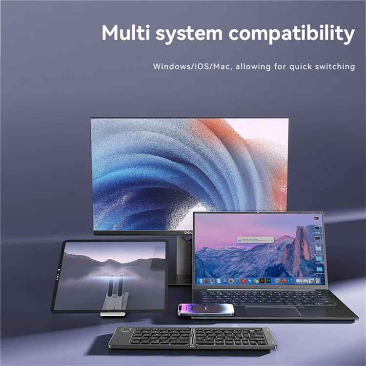 Yesido KB27 Ultra Slim Mini Zweifach Bluetooth-tastatur Für Macos Windows Ios