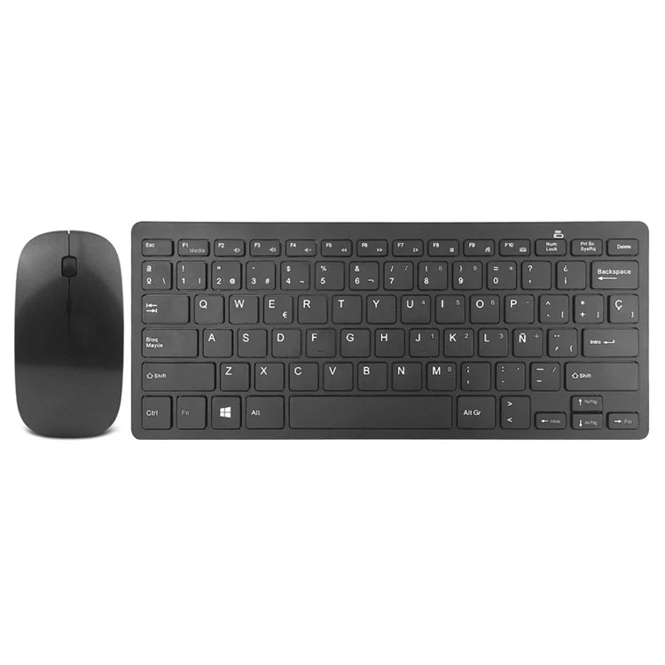H263 2.4G Wireless Keyboard and Mouse Combo Set Spanish Layout Slim Silent Keyboard