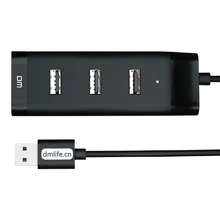 DM CHB006 4 Ports USB 2.0 Extension Hub High Speed Splitter for U Disk / Hard Drive / Mouse / Keyboard
