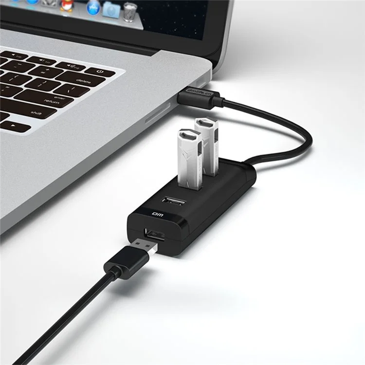 DM CHB006 4 Ports USB 2.0 Extension Hub High Speed Splitter for U Disk / Hard Drive / Mouse / Keyboard