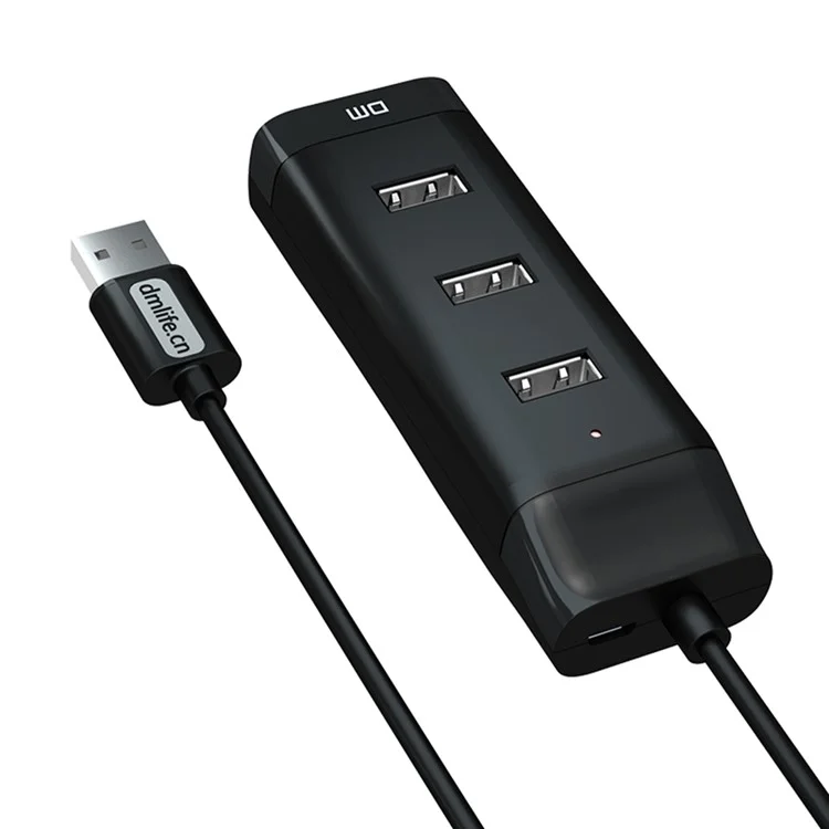 DM CHB006 4 Ports USB 2.0 Extension Hub High Speed Splitter for U Disk / Hard Drive / Mouse / Keyboard