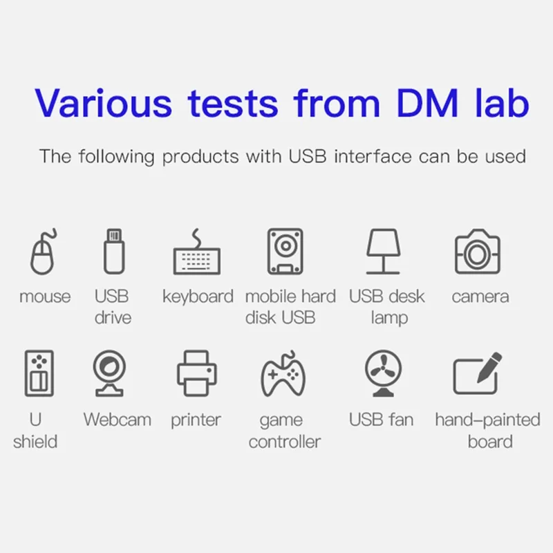 DM CHB007 4 Ports USB 3.0 Hub 5Gbps High Speed Transfer Docking Station with 30cm Cable
