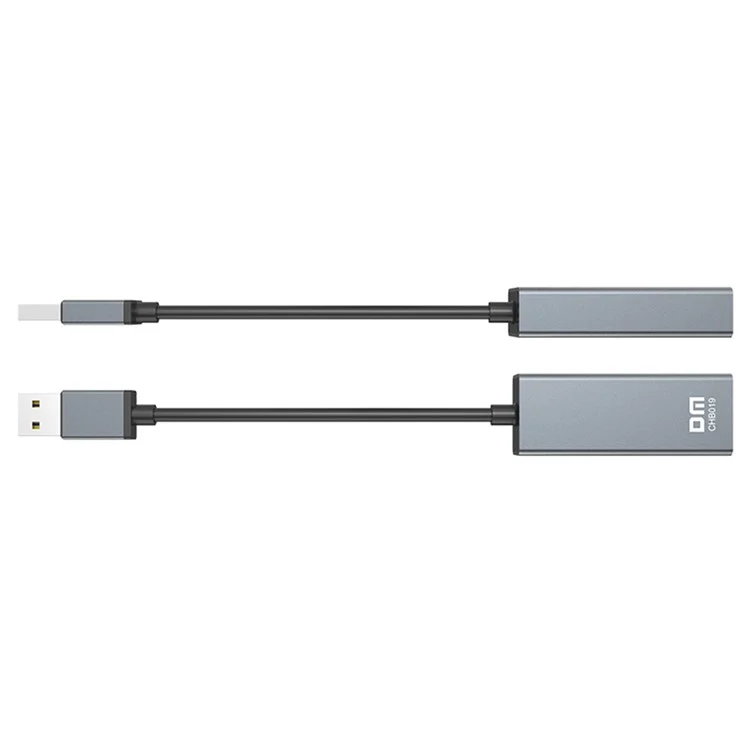 DM CHB019 USB 3.0 to Gigabit Ethernet Adapter Aluminum Alloy Network Converter with 15cm Cable