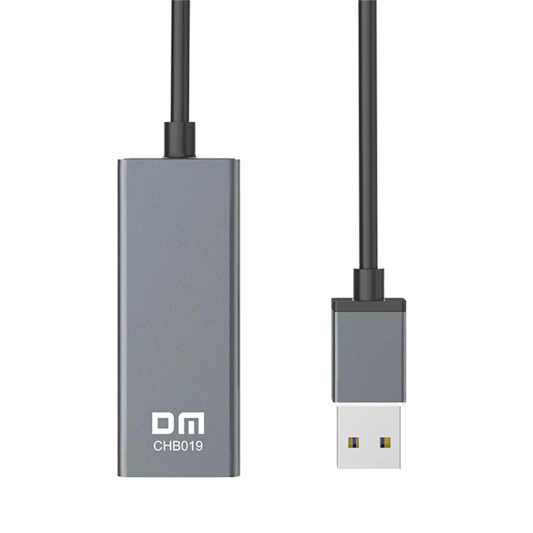 DM CHB019 USB 3.0 to Gigabit Ethernet Adapter Aluminum Alloy Network Converter with 15cm Cable