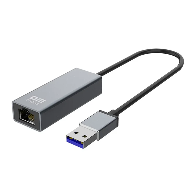 DM CHB019 USB 3.0 to Gigabit Ethernet Adapter Aluminum Alloy Network Converter with 15cm Cable