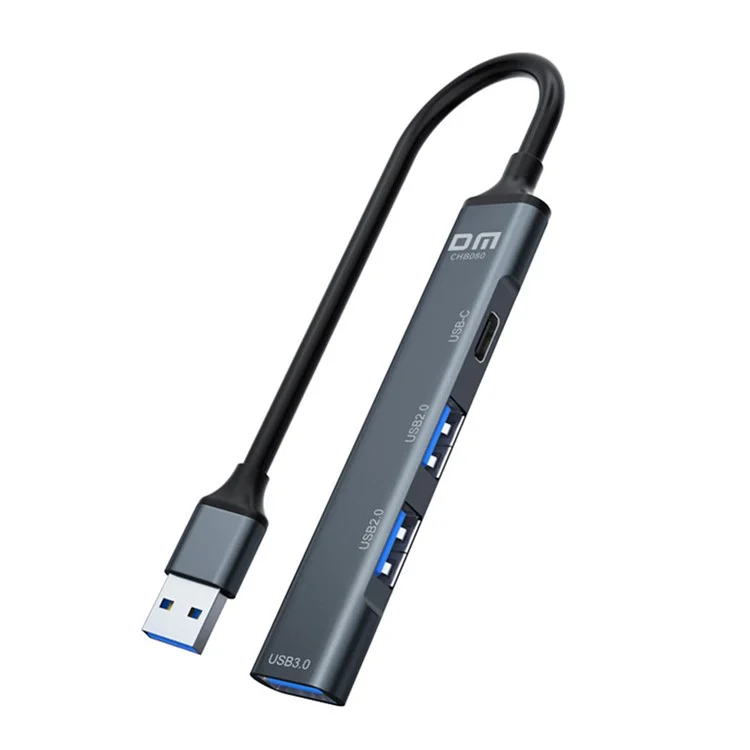 DM CHB080 USB-Hub mit 3 Anschlüssen USB 3.0 + 2 USB 2.0 Erweiterungsdock mit Type-C Power Delivery für USB-Stick / Festplatte