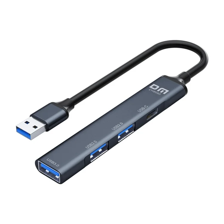 DM CHB080 USB-Hub mit 3 Anschlüssen USB 3.0 + 2 USB 2.0 Erweiterungsdock mit Type-C Power Delivery für USB-Stick / Festplatte