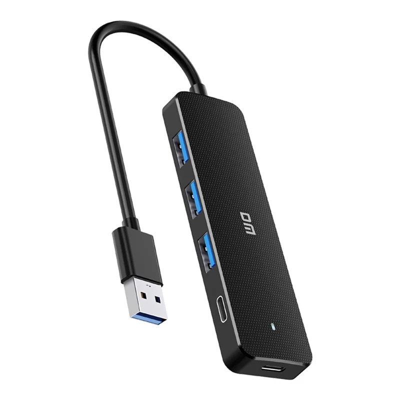 DM CHB037 4 Port USB Hub USB 3.2 High Speed 5Gbps Data Transfer Adapter For Multiple Devices
