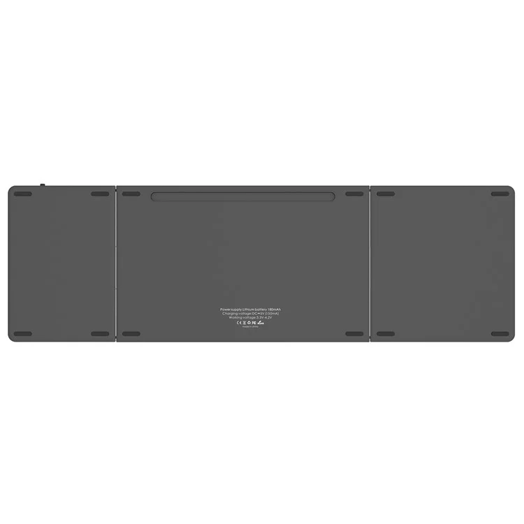KF86 MAX Foldable Wireless Bluetooth-Compatible Keyboard with Touchpad - Grey