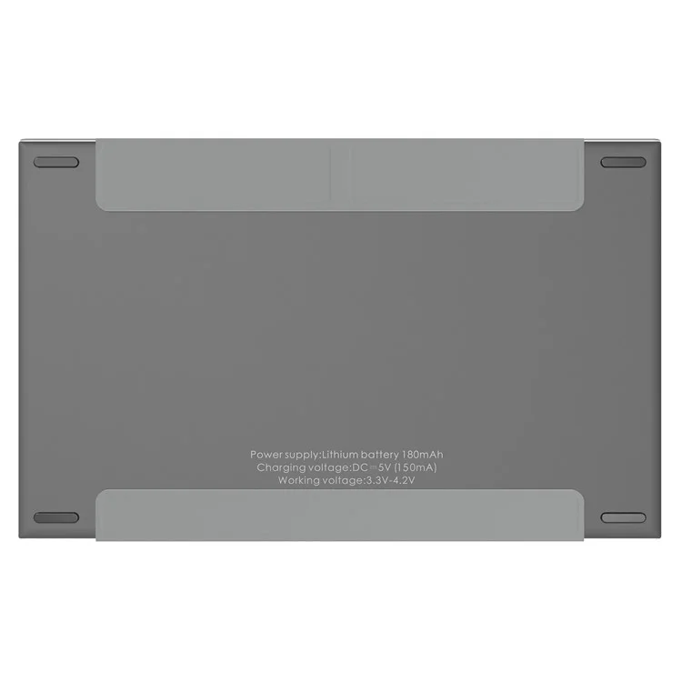 KF86 MAX Foldable Wireless Bluetooth-Compatible Keyboard with Touchpad + Leather Case - Grey