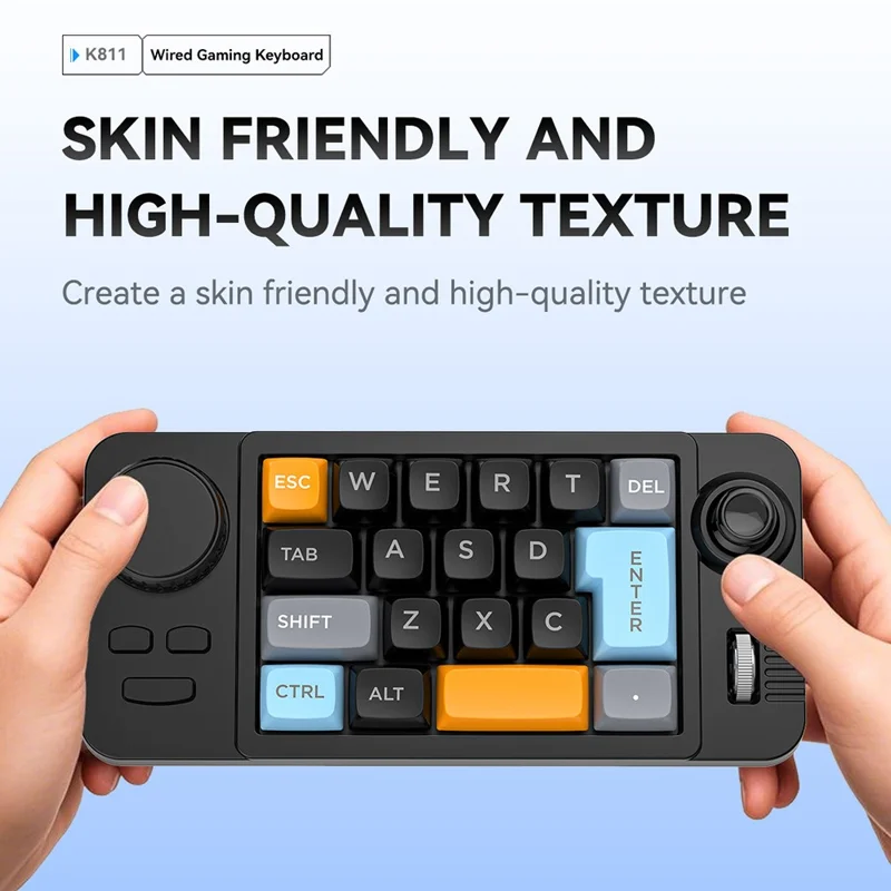 Teclado Gaming K811 de 19 Teclas con Retroiluminación RGB - Mecánico Programable - Negro