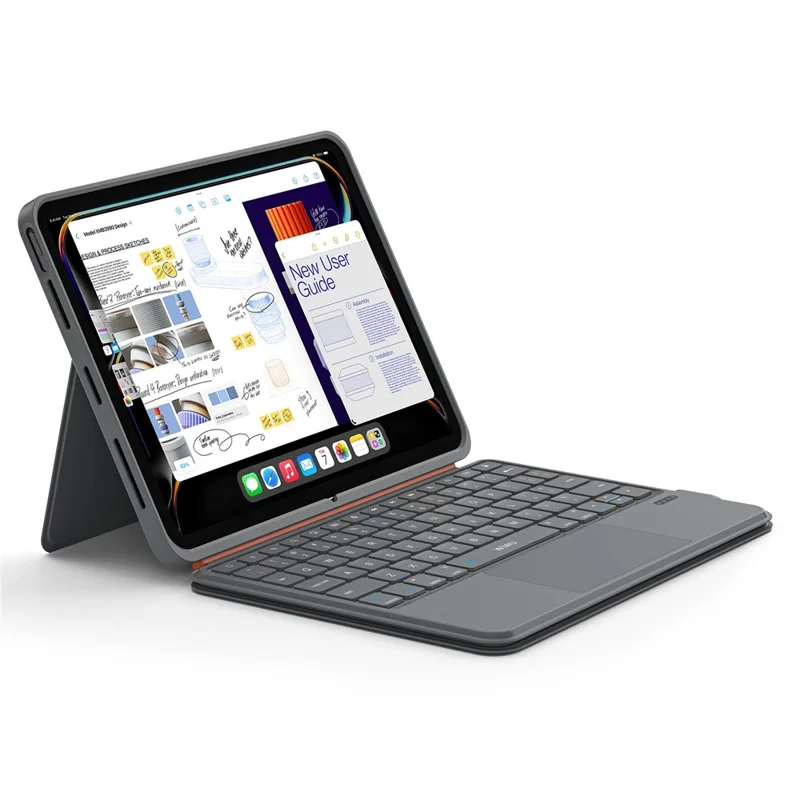 WIWU MK-005 For iPad Pro 13 (2024) 3 in 1 Magnetic Bluetooth-compatible Keyboard Full Coverage Leather Case