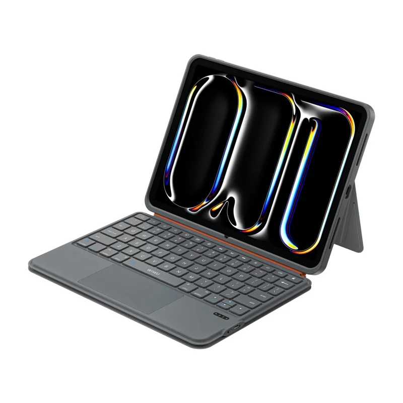 WIWU MK-005 For iPad Pro 13 (2024) 3 in 1 Magnetic Bluetooth-compatible Keyboard Full Coverage Leather Case