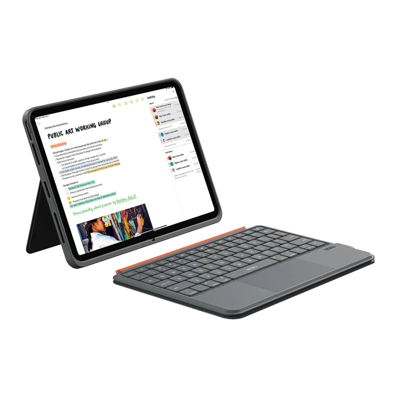 WIWU MK-005 For iPad Pro 11 (2024) 3 in 1 Magnetic Bluetooth-compatible Keyboard Full Coverage Leather Case