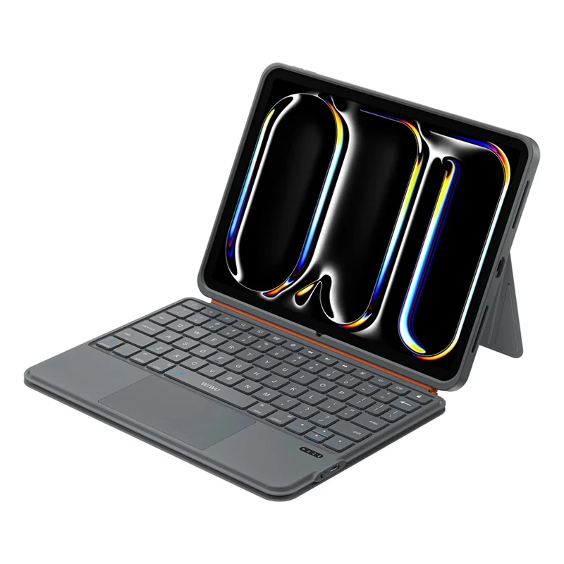 WIWU MK-005 For iPad Pro 11 (2024) 3 in 1 Magnetic Bluetooth-compatible Keyboard Full Coverage Leather Case