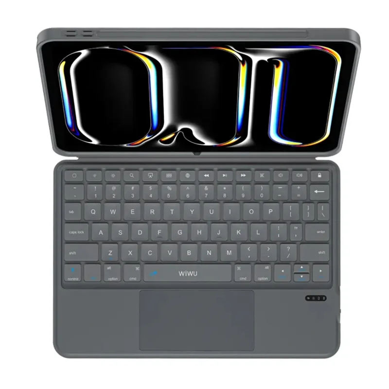 WIWU MK-005 For iPad Pro 11 (2024) 3 in 1 Magnetic Bluetooth-compatible Keyboard Full Coverage Leather Case
