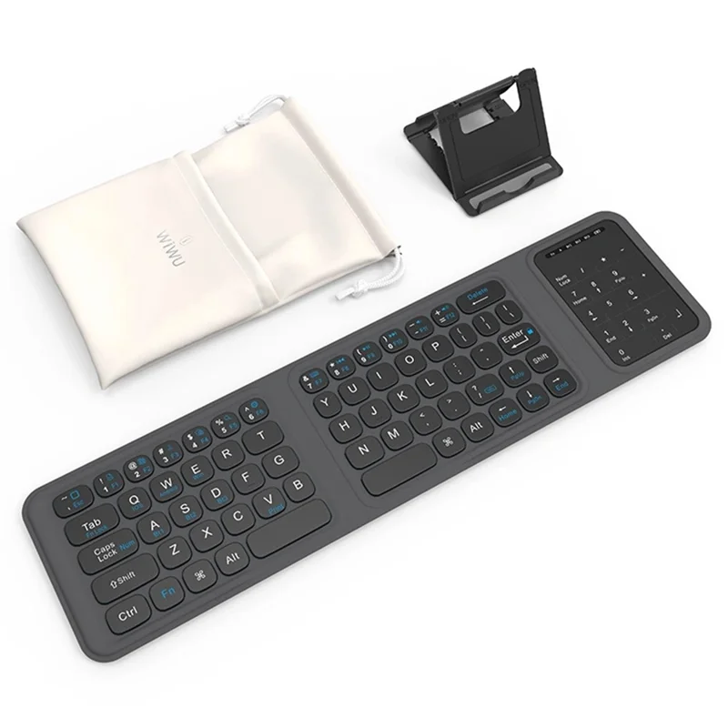 WIWU FMK-05 Foldable Wireless Keyboard for Laptop  /  Tablet  /  Smartphone Bluetooth-compatible Keyboard
