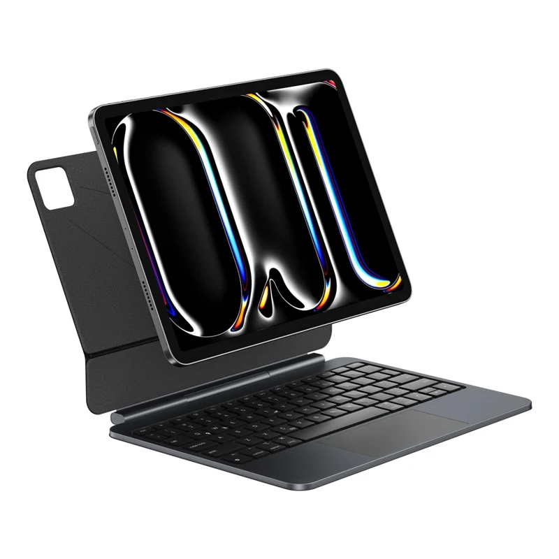 WIWU MK-004 For iPad Air 11 (2025) / (2024) Bluetooth-Compatible Keyboard Magnetic Leather Tablet Protective Case